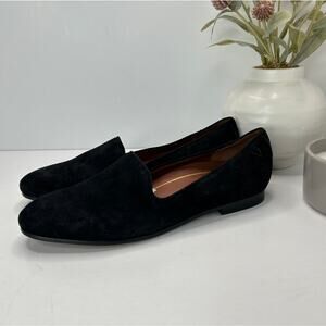 Vionic Willa Slip-on Suede Slip On Flat Black Women's 7 M Tried on Comfort Shoe